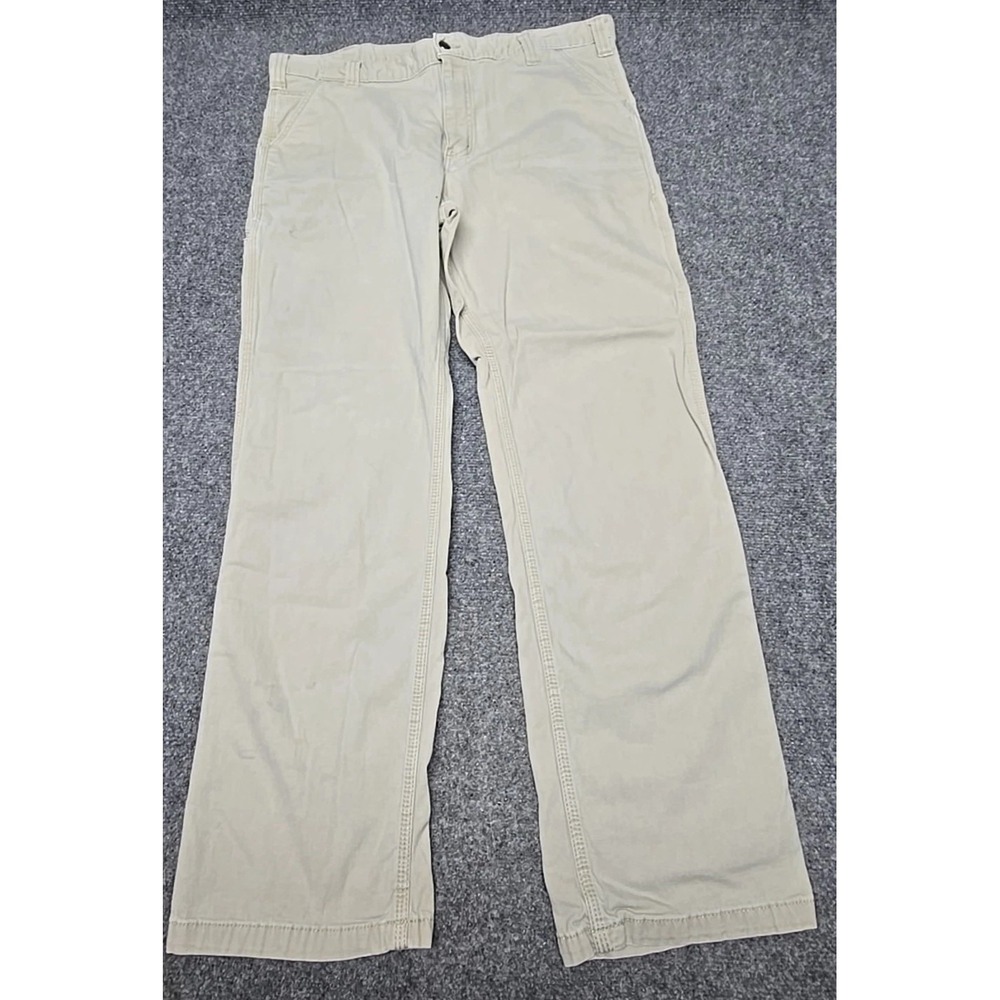 Carhartt Work Jeans Mens 38/32 Relaxed Fit Cotton Spandex small stains see pics